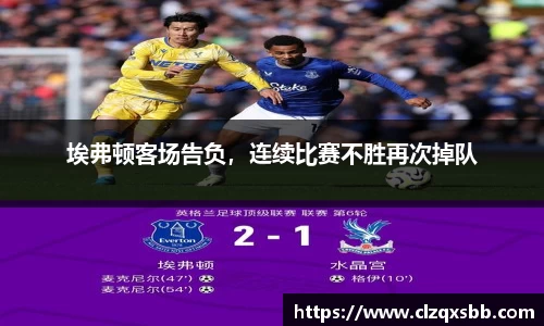 埃弗顿客场告负，连续比赛不胜再次掉队